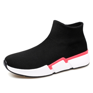 Chaussures chaussettes légères en maille tissée respirante, personnalisables, blanches, décontractées, pour hommes, baskets de sport tendance, OEM - Product Image 2