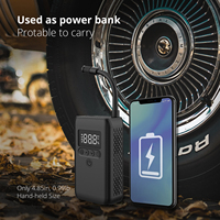Mini compresseur d'air électrique portatif en plastique, gonfleur de pneus 150 PSI avec éclairage LED pour voiture, moto, vélo, pression numérique