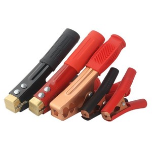 Pure Copper Alligator Clips 4 Mm Plastic Insulated For Car <b>Battery</b> Test <b>Connection</b> - Product Image 4