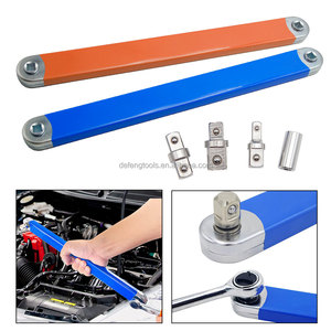 3/8" Tight Reach Extension <strong>Wrench</strong> Offset Chain Drive Ratchet <strong>Wrench</strong> with 1/4" 3/8" 1/2" Adapters Auto Repair in Tight Spaces - Product Image 4