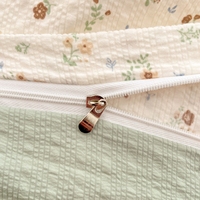 Parure de lit quatre pièces en gaze double couche, tissu Seersucker 200TC, résistante à la décoloration, style INS pour dortoir étudiant