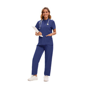 Ensemble de blouses médicales pour femmes, tissu en polyester dobby, usage hospitalier, service OEM, style européen et américain, lavage à la main - Product Image 5