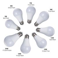 Ampoule LED SKD 12W 100LM/W, pièces de rechange, culot E27/B22 pour éclairage d'entrepôt, température de couleur 3000K, matériau PC, usage résidentiel