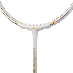 Werkseitig Weißer Badminton schläger Voll carbon für das Training von Lingmei C30 Schläger Badminton