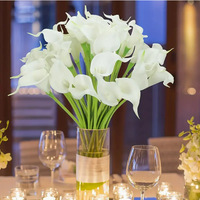 Fleur artificielle LUYI Calla Lily en PU, texture réaliste, arrangement floral pour mariage, décoration intérieure, vente en gros de fleurs