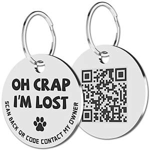 Placa de Identificación para Mascotas Grabada con Láser, Personalizable con Nombre y Número de Teléfono, para Perros, Accesorios Antipérdida para Mascotas - Product Image 1