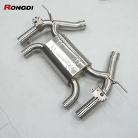 M3 M4 için Performans Tuning Valvetronic Arka Egzoz Boruları ve Uçları 304 Paslanmaz Çelik/Titanyum Alaşımı Fırçalanmış/Cilalı