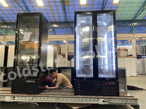 Frigorifero Commerciale a <span class=keywords><strong>Doppia</strong></span> <span class=keywords><strong>Porta</strong></span> per Bar, Vetrina Espositiva per Bevande, Design con Alette in Alluminio, Congelatore per Bar - Product Image 6