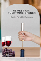 Tire-bouchon à pompe à air à pression pour vin, nouveau design de stylo, avec logo gravé, produit gagnant 2024, facile à retirer