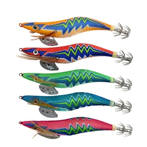 Nuevo anzuelo de calamar <span class=keywords><strong>Egi</strong></span> 2,5/3,0/3,5 # señuelo de pesca de camarón de madera aguja de pulpo sepia cebo de calamar Jigging luminoso Artificial - Product Image 1