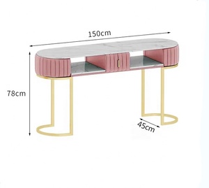 Meubles de <span class=keywords><strong>salon</strong></span> de manucure rose, <span class=keywords><strong>table</strong></span> et chaise de spa pour <span class=keywords><strong>salon</strong></span> de coiffure - Product Image 2