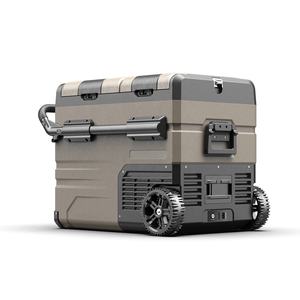 Réfrigérateur mobile de <span class=keywords><strong>camping</strong></span>-<span class=keywords><strong>car</strong></span> de 45L 12 volts Réfrigérateur de véhicule de 2 portes Mini congélateur électrique portatif de refroidisseur pour la voiture - Product Image 1