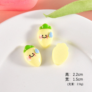 Accessoires en résine pour jeux de nourriture de dessin animé, matériaux faits à la main pour bricolage : coque de téléphone, aimant de réfrigérateur, élastique à cheveux, accessoires pour cheveux - Product Image 4