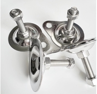 Pieds de nivellement ovales pour supports de convoyeur, pied réglable M16 avec trous de fixation, pied à base plate M12, coupelle de pied M8M14