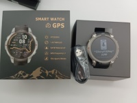 Montre connectée de sport robuste pour homme 2026 GPS DM59, étanche 5ATM, avec carte hors ligne et appels Bluetooth, personnalisable en usine