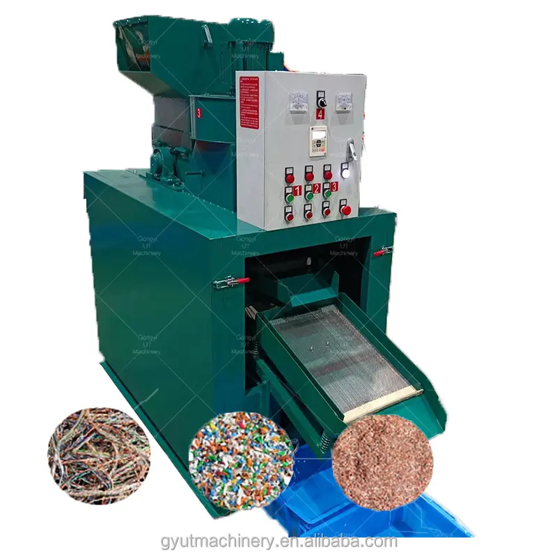 Scrap metal recycling equipment Mini copper wire granulator equipment can be processed diam 20MM cooper wire machine