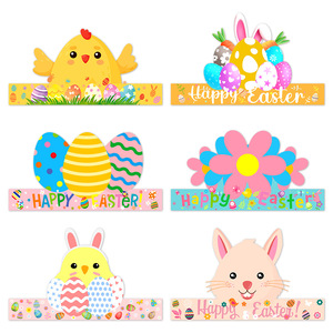 Dessin animé de Pâques poussins lapins chapeaux en papier décorations de fête en coton pour la saint-valentin nouvel an chinois <span class=keywords><strong>princesse</strong></span> sacs emballés - Product Image 2