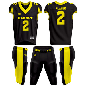Uniforme de football américain personnalisé par sublimation, vêtements de sport, col en V, tenue d'équipe sportive, uniforme de football américain, vente chaude - Product Image 1