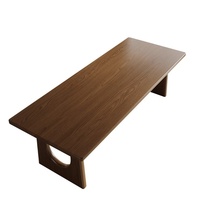 Table à manger en bois massif pour plusieurs personnes Nordic Modern Home Hotel