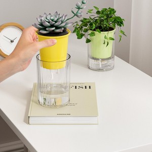 Maceta automática <span class=keywords><strong>de</strong></span> absorción <span class=keywords><strong>de</strong></span> agua para personas perezosas para plantas <span class=keywords><strong>de</strong></span> interior Maceta suculenta Macetas hidropónicas <span class=keywords><strong>de</strong></span> plástico - Product Image 2