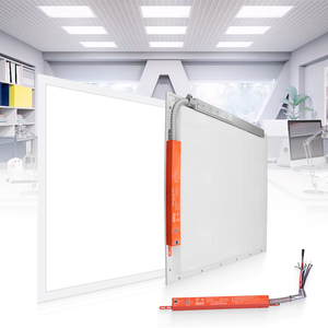 Quảng trường thương mại mỏng dẫn phẳng Bảng điều khiển ánh sáng với pin khẩn cấp sao lưu 1x4 2x2 2x4 dẫn trở lại thắp sáng bảng điều khiển đèn trần ánh sáng - Product Image 1