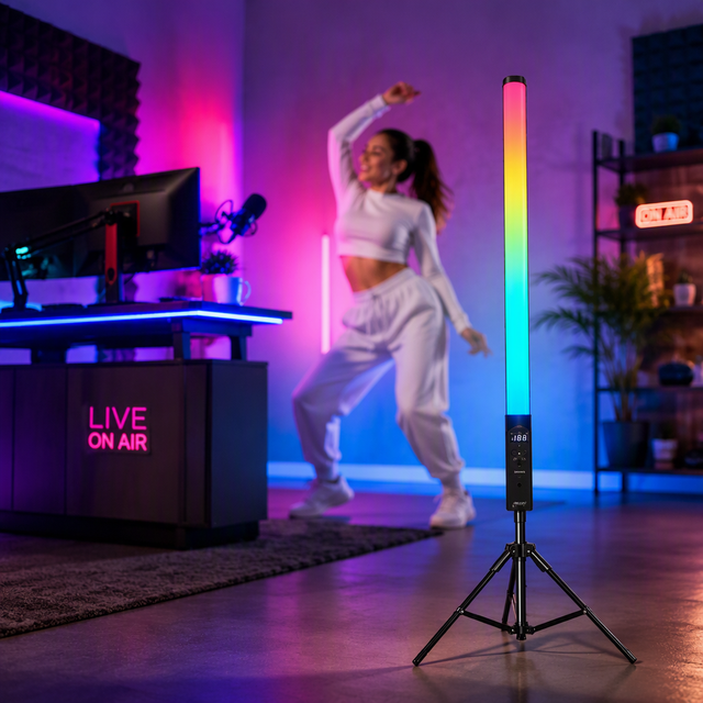 New Portable Rgb Led Light Stick Color Handheld Photography Light Stick for Photos Video Movie Vlog