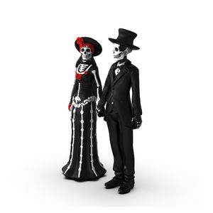รูปปั้นของที่ระลึกวันเม็กซิกันแห่งความตายรูปปั้นทำจากเรซิ่นงานฝีมือรูปปั้นสามีและภรรยาของตกแต่งสวนในบ้าน - Product Image 2