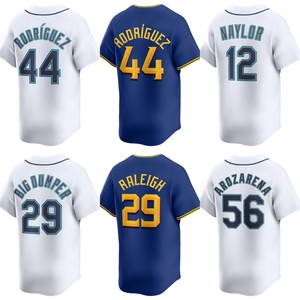 Livraison directe Maillot <span class=keywords><strong>de</strong></span> baseball des Seattle Mariners pour hommes et enfants # 12 Josh Naylor # 29 Cal Raleigh # 44 Julio Rodriguez Vêtements <span class=keywords><strong>de</strong></span> softball - Product Image 1