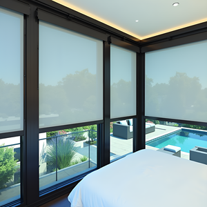 Persianas Verticales Inteligentes de Aluminio Más Vendidas, Cortinas y Contraventanas Electrónicas, Pantallas de Protección Solar para Patio, Persianas Enrollables Comerciales y Residenciales - Product Image 2