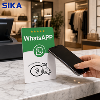 Carte de commentaires NFC personnalisée SIKA, carte de commentaires en PVC brillant, lien NFC programmable pour les commentaires et les liens sociaux