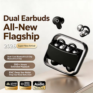 4 Earbuds in <strong>1</strong> Charging Case Wireless Blue-tooth Headphones Rotating Clip-<strong>On</strong> In-Ear TWS Earphones HiFi Stereo Sports Headset - Product Image 2