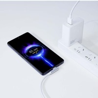 Kabel Data Pengisian Cepat Tipe-C 6A Dengan Pengisi Daya 120W untuk Perangkat Pintar Xiaomi Redmi Ponsel Tablet Kabel USB Tipe L