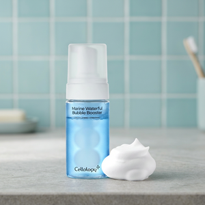 Marine Water ful Bubble Booster 95ml Cellology |   Sérum bulle hydratant en couches à l'eau de mer profonde, acide hyaluronique et collagène marin - Product Image 5