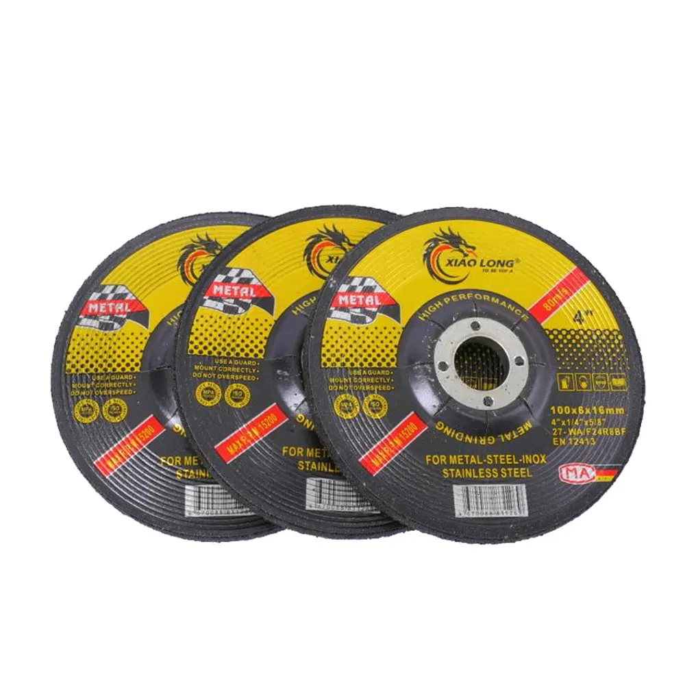Parlatma zımpara diski esnek bitirme fiber reçine bond 100107*6mm 4 inç aşındırıcı araçlar açı diskleri taşlama için metal
