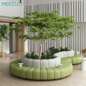 Ensemble de canapés d'angle modernes pour salle d'attente, mobilier de bureau scolaire, design dernier cri, structure en bois, revêtement en tissu, fonction massage, pour usage domestique ou professionnel - Product Image 4