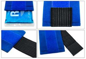 Fascia per il ghiaccio in Gel riutilizzabile regolabile blu, mal di testa e sollievo dalla tensione dell'emicrania, cappello/berretto multifunzione per il ghiaccio - Product Image 3