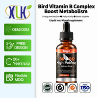 Supplément de vitamines B6 et B12 pour oiseaux (perroquets, pigeons, poulets) avec extrait de foie et L-Carnitine pour la croissance des plumes, l'énergie et la reproduction - Vente en gros