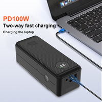 Nouveau produit 27000mAh 18650 Lithium batterie externe charge rapide Logo personnalisé Powerbank pour ordinateur portable téléphones mobiles chargeur Mobile 100W