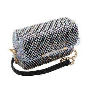 Directo de fábrica negro con <span class=keywords><strong>AB</strong></span>/recorte de tela de malla de diamantes de imitación de cristal transparente - Product Image 5