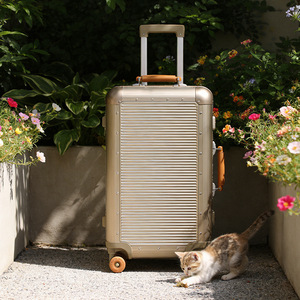 ALL PASS 2026 Nouvelle Valise de Voyage à Roulettes en Aluminium 28 Pouces Anti-chute avec Serrure TSA à Code, <span class=keywords><strong>Bagage</strong></span> Cabine Haut de Gamme - Product Image 2