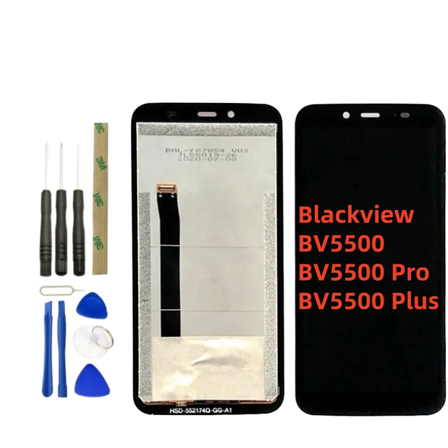 Mobile Phone Replacement Display LCD Monitor with Touch Screen Digitizer for  Blackview BV5500/BV5500 Pro/BV5500 Plus