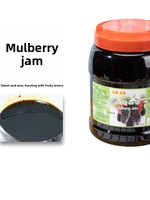 Selai Murbei Taihu Meilin 3kg Botol Bahan Baku Komersial untuk Kedai Teh Susu Wuci Mamei, Dengan Daging Buah Khusus, Buatan Cina