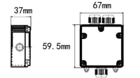 Boîtier de jonction étanche IP68 à 3 voies pour câbles électriques en plastique et nylon, pour installation souterraine extérieure
