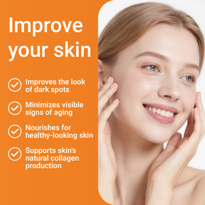 Sérum à la vitamine C pour le visage, formule anti-âge, sérum éclaircissant, améliore l'apparence des taches brunes, des ridules et des rides - Product Image 3