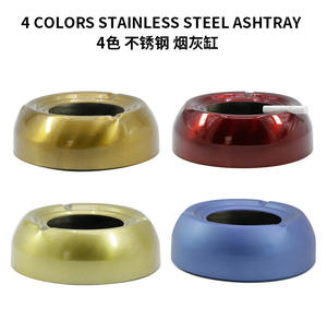 Cendrier en acier inoxydable avec LOGO personnalisé, pour la maison, la voiture, monté sur le véhicule - Product Image 6