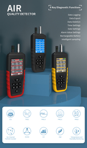 เครื่องตรวจวัดคุณภาพอากาศ HZ-8109 PM1/PM2.5/PM10/CO2/TVOC/HCHO - Product Image 4