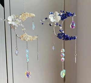 Commercio all'ingrosso personalizzabile Moonflower Sun Catcher in cristallo argento Suncatcher per la guarigione fatti a mano artigianato di cristallo - Product Image 2