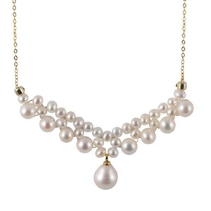 Collar de Encaje Hecho a Mano Estilo Corte Francés Wenchi, Perlas Naturales de Agua Dulce con Brillo Intenso, Regalo de Lujo para Novias, China - Product Image 4