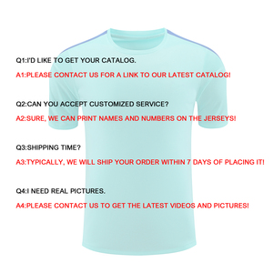 Maillot de football 2526 surdimensionné personnalisé en polyester 100% à rayures col en V unisexe - Product Image 6