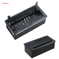 Chargeur multifonctionnel, table de conférence de bureau, prise de courant escamotable, style encastré, prise de courant coulissante de style dissimulé pour bureau